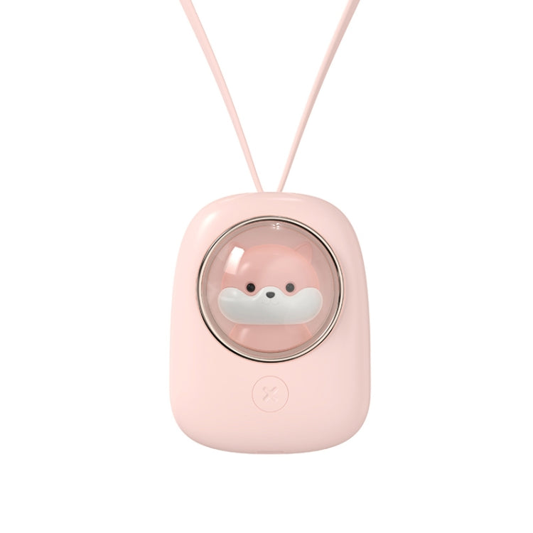 M18 USB Charging Silent Portable Hanging Neck Space Capsule Electric Fan(Pink) - Electric Fans by buy2fix | Online Shopping UK | buy2fix