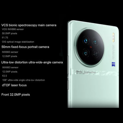 vivo X90s 5G,Triple Back Cameras, 12GB+256GB, Face ID Screen Fingerprint Identification, 6.78 inch Android 13.0 OriginOS 3 Dimensity 9200+ Octa Core, NFC, OTG, Network: 5G, Support Google Play(Green) - vivo by vivo | Online Shopping UK | buy2fix