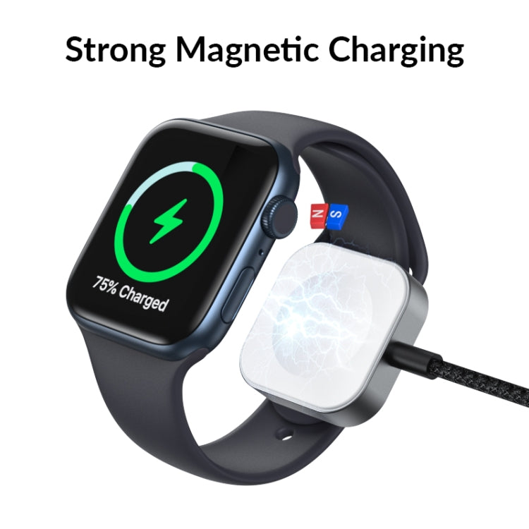 For Apple Watch Type-C Interface Magnetic Charger(Black) - Charger / Holder by buy2fix | Online Shopping UK | buy2fix