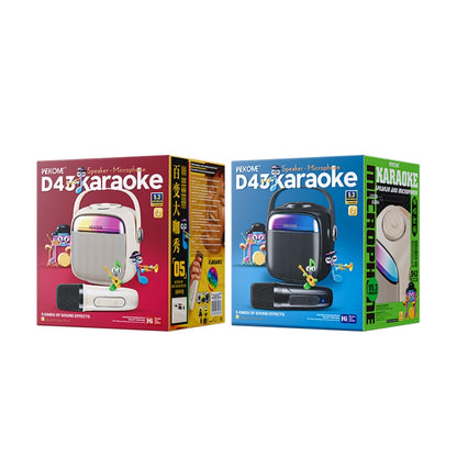 WK D43 Mini Karaoke Bluetooth Speaker(Black) - Microphone by WK | Online Shopping UK | buy2fix