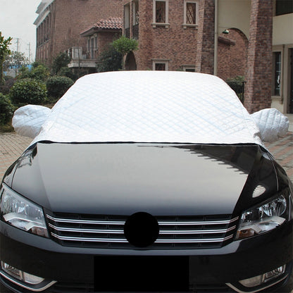 Car Half-cover Car Clothing Sunscreen Heat Insulation Sun Nisor, Plus Cotton Size: 4.6x1.8x1.8m - Aluminum Film PEVA by buy2fix | Online Shopping UK | buy2fix