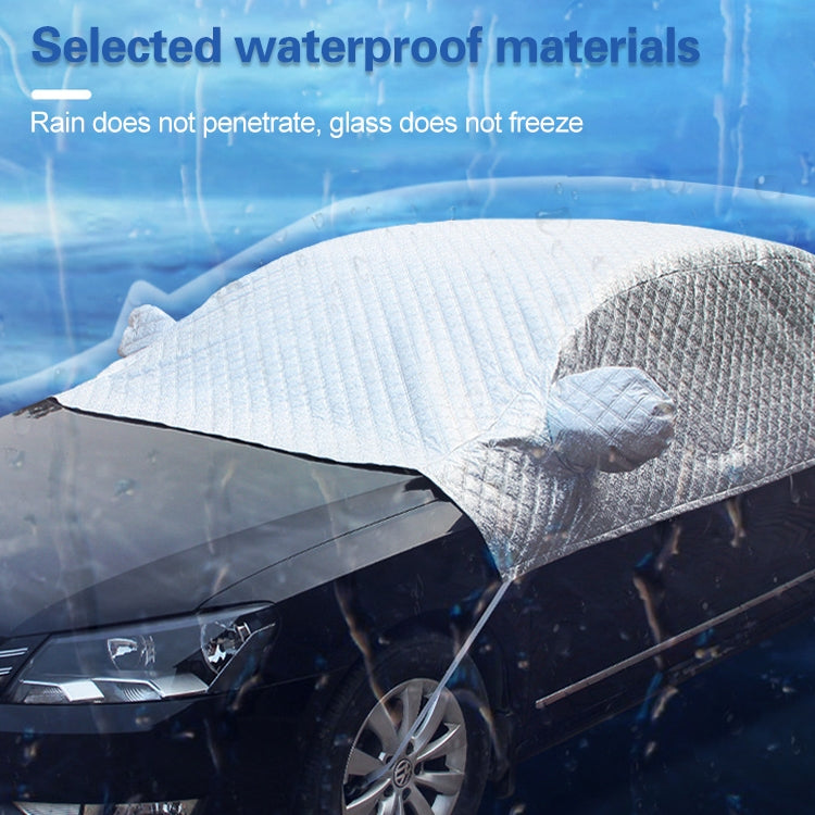 Car Half-cover Car Clothing Sunscreen Heat Insulation Sun Nisor, Aluminum Foil Size: 4.8x1.7x1.5m - Window Foils & Solar Protection by buy2fix | Online Shopping UK | buy2fix