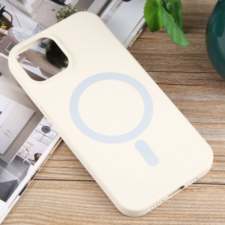 For iPhone 11 MagSafe Liquid Silicone Phone Case(White) - iPhone 11 Cases by buy2fix | Online Shopping UK | buy2fix