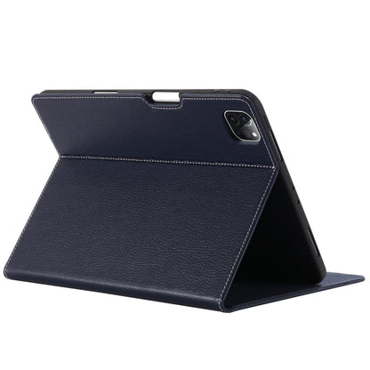 For iPad Pro 11 inch (2020) GEBEI PU+TPU Horizontal Flip Protective Tablet Case with Holder & Card Slots(Blue) - iPad Pro 11 (2020) Cases by GEBEI | Online Shopping UK | buy2fix