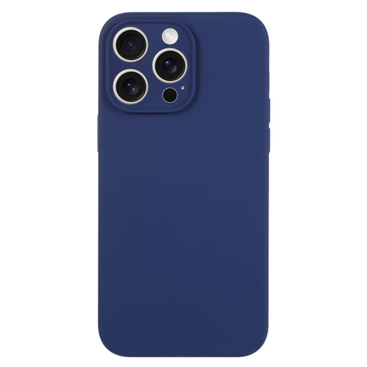 For iPhone 15 Pro Max Pure Color Liquid Silicone Fine Pore Phone Case(Royal Blue) - iPhone 15 Pro Max Cases by buy2fix | Online Shopping UK | buy2fix