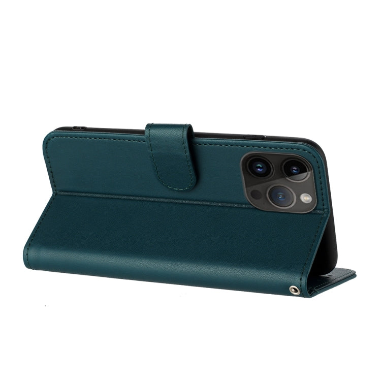 For iPhone 15 Pro Max Datura Flower Embossed Flip Leather Phone Case(Dark Green) - iPhone 15 Pro Max Cases by buy2fix | Online Shopping UK | buy2fix