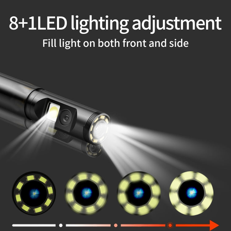 P120 Rotatable 8mm Dual Lenses Industrial Endoscope with Screen, 9mm Tail Pipe Diameter, Spec:2m Tube -  by buy2fix | Online Shopping UK | buy2fix