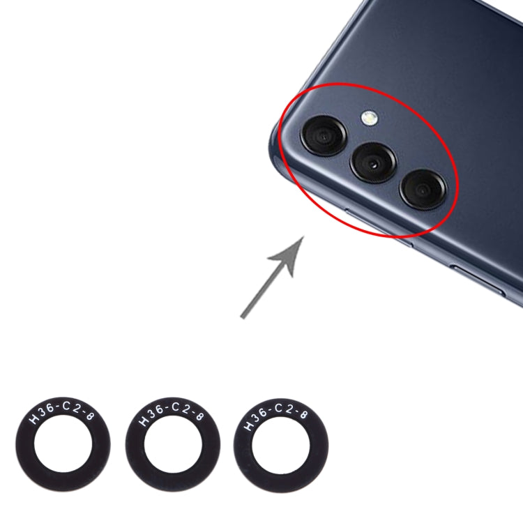 For Samsung Galaxy M14 SM-M146B 10pcs Back Camera Lens - Camera by buy2fix | Online Shopping UK | buy2fix