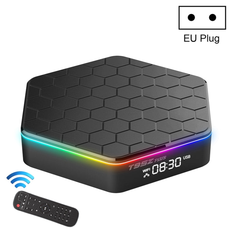 T95Z Plus 8K WiFi6 Android 12.0 Smart TV Box with Remote Control, 4GB+64GB, Allwinner H618 Quad-Core(EU Plug) - Others by buy2fix | Online Shopping UK | buy2fix