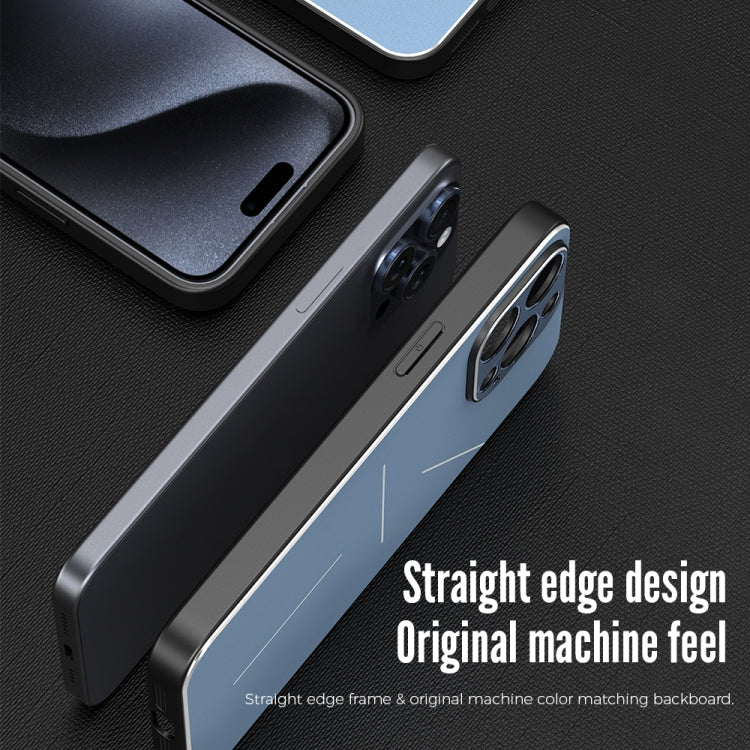 For iPhone 15 Pro Max R-JUST RJ52 3-Line Style Metal TPU Shockproof Phone Case(Silver) - iPhone 15 Pro Max Cases by R-JUST | Online Shopping UK | buy2fix