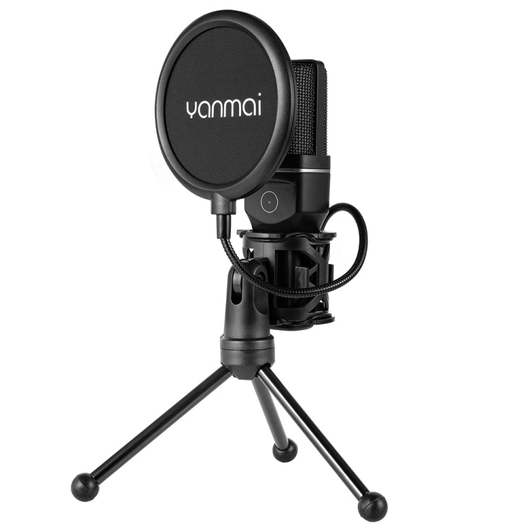 Yanmai SF-777W 2.4G Wireless Gaming Desktop Microphone with RGB Light & Blowout Net - Microphone by Yanmai | Online Shopping UK | buy2fix