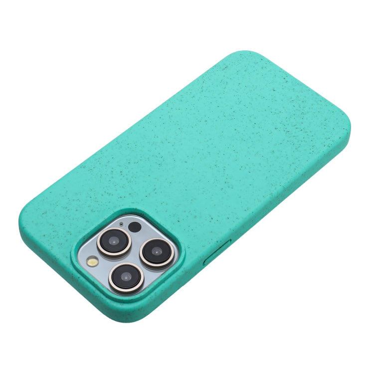 For iPhone 15 Pro Max Wheat MagSafe Magnetic Straw Material + TPU Phone Case(Green) - iPhone 15 Pro Max Cases by buy2fix | Online Shopping UK | buy2fix