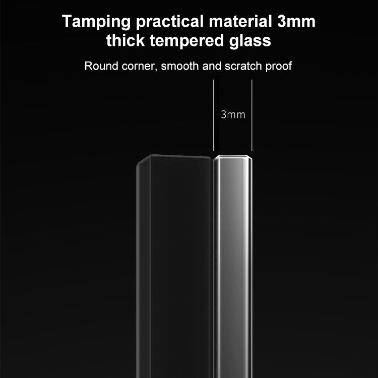 86mm Round LED Tempered Glass Switch Panel, Gray Round Glass, Style:One Open Multiple Control - Consumer Electronics by buy2fix | Online Shopping UK | buy2fix