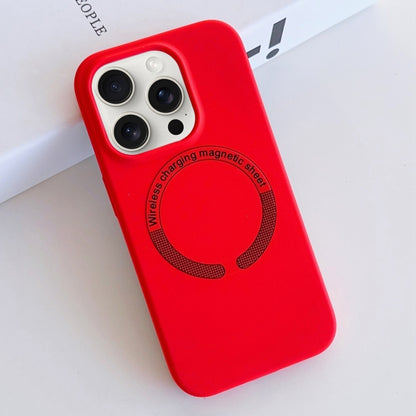 For iPhone 15 Pro Max MagSafe Magnetic Liquid Silicone Phone Case(Red) - iPhone 15 Pro Max Cases by buy2fix | Online Shopping UK | buy2fix