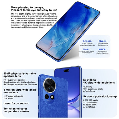 Huawei nova 12 Pro, 12GB+512GB, Screen Fingerprint Identification, 6.76 inch HarmonyOS 4.0 Octa Core, Network: 4G, NFC, OTG, Not Support Google Play(White) - Huawei Mate & P by Huawei | Online Shopping UK | buy2fix