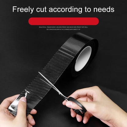 Universal Car Carbon Fiber Door Anti-collision Strip Protection Guards Trims Stickers Tape, Size:7cm x 10m - Anti Collision Sticker by buy2fix | Online Shopping UK | buy2fix