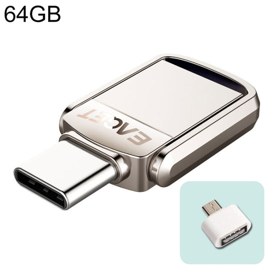 EAGET 64G USB 3.1 + Type-C / USB-C  Interface Metal Twister Flash U Disk, with Micro USB OTG Adapter - Computer & Networking by EAGET | Online Shopping UK | buy2fix