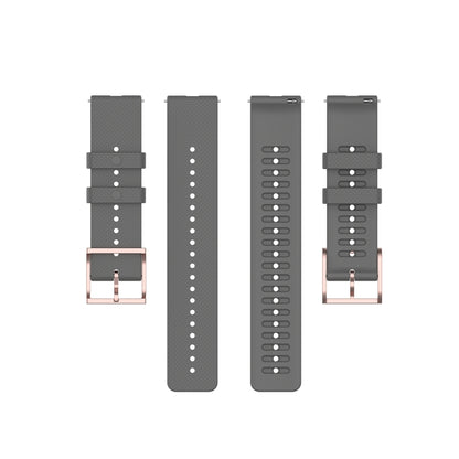 For Polar Ignite 20mm Dot Texture Watch Band(Grey) - Smart Wear by buy2fix | Online Shopping UK | buy2fix