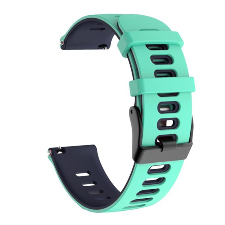 22mm For Huawei Watch GT2e 46mm Silicone Watch Band(Teal+Blue) - Smart Wear by buy2fix | Online Shopping UK | buy2fix