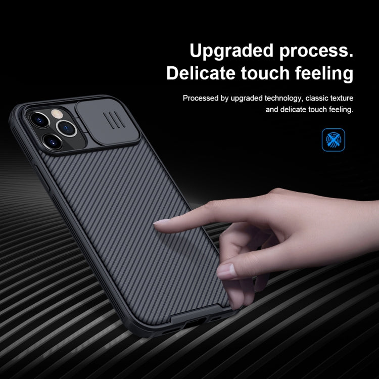 For iPhone 12 / 12 Pro NILLKIN Black Mirror Pro Series Camshield Full Coverage Dust-proof Scratch Resistant Phone Case(Black) - iPhone 12 / 12 Pro Cases by NILLKIN | Online Shopping UK | buy2fix