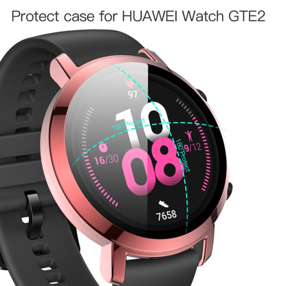 For Huawei Watch GT2 42mm 2 in 1  Tempered Glass Screen Protector + Fully Plating PC Case(Fink) - Smart Wear by buy2fix | Online Shopping UK | buy2fix