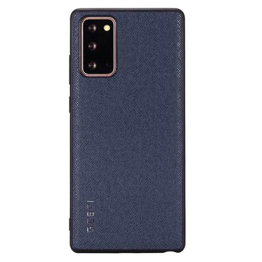 For Samsung Galaxy Note 20 GEBEI Full-coverage Shockproof Leather Protective Case(Blue) - Galaxy Note20 Cases by GEBEI | Online Shopping UK | buy2fix