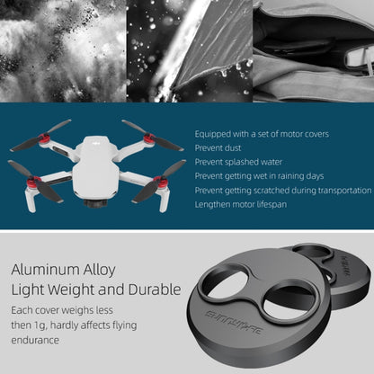 Sunnylife Dust-proof Waterproof Aluminum Alloy Motor Cover for DJI Mini 3 Pro/Mavic Mini/Mini SE(Red) - DJI & GoPro Accessories by buy2fix | Online Shopping UK | buy2fix