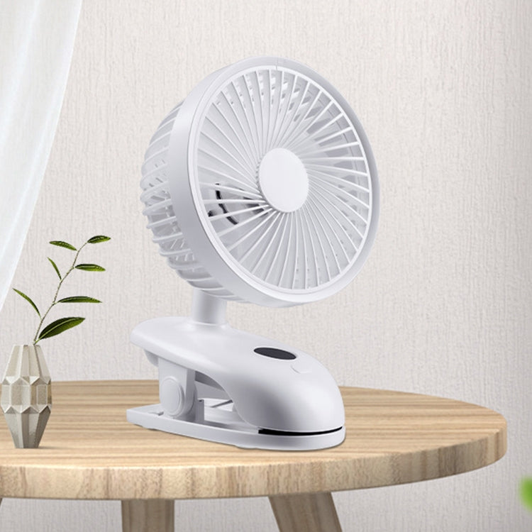 F601 Multifunctional Clip-on Electric Fan with LED Display (White) - Consumer Electronics by buy2fix | Online Shopping UK | buy2fix