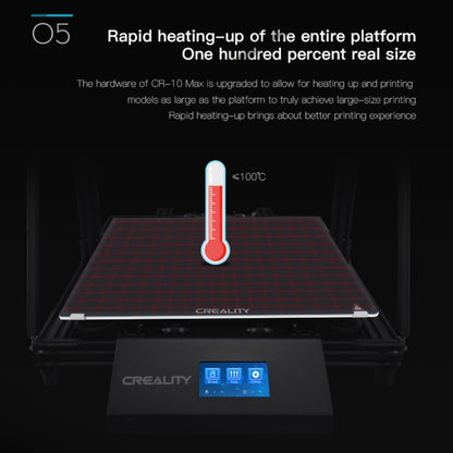 CREALITY CR-10 Max 750W Automatic Leveling Golden Triangle DIY 3D Printer, Print Size : 45 x 45 x 47cm, UK Plug - 3D Printer by Creality | Online Shopping UK | buy2fix