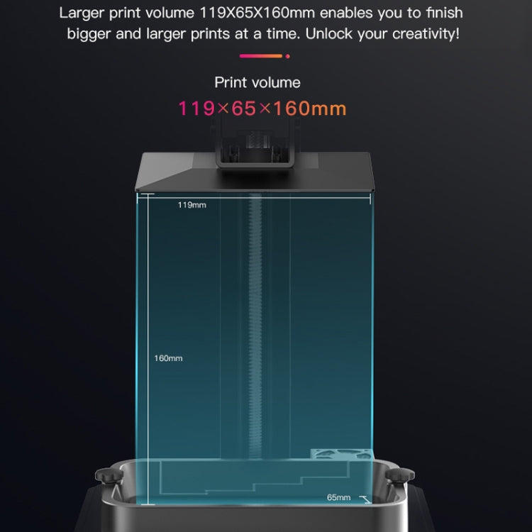 CREALITY LD-002R 2K LCD Screen Resin DIY 3D Printer, Print Size : 11.9 x 6.5 x 16cm, EU Plug - 3D Printer by Creality | Online Shopping UK | buy2fix