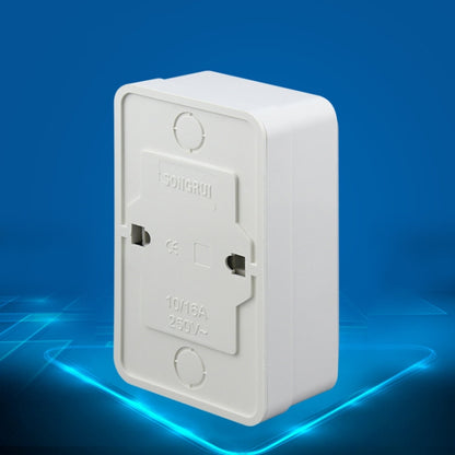 IP44 Wall-mounted Double-connection Socket, EU Plug - Consumer Electronics by buy2fix | Online Shopping UK | buy2fix