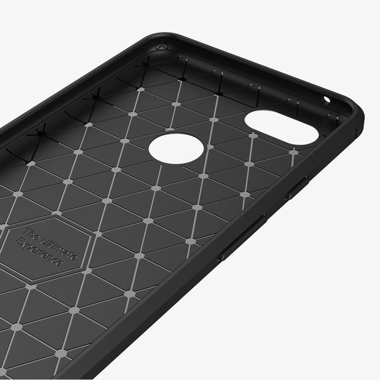 Brushed Texture Carbon Fiber Shockproof TPU Case for Google Pixel 3 XL(Black) - Mobile Accessories by buy2fix | Online Shopping UK | buy2fix