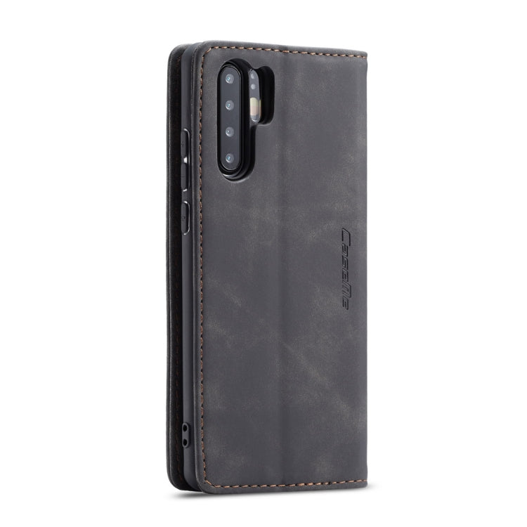 CaseMe-013 Multifunctional Retro Frosted Horizontal Flip Leather Case for Huawei P30 Pro, with Card Slot & Holder & Wallet (Black) - Mobile Accessories by CaseMe | Online Shopping UK | buy2fix