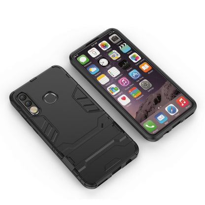 Shockproof PC + TPU Case for Huawei P30 Lite, with Holder(Black) - Mobile Accessories by buy2fix | Online Shopping UK | buy2fix