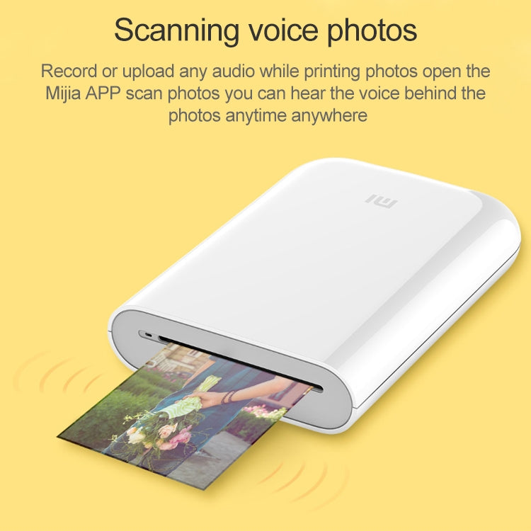 Original Xiaomi Portable Pocket Photo Printer(White) - Consumer Electronics by Xiaomi | Online Shopping UK | buy2fix