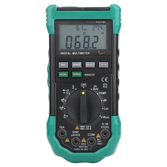 BSIDE MS8229 Digital Multimeter LUX Noise Meter Temperature Humidity Tester - Consumer Electronics by BSIDE | Online Shopping UK | buy2fix