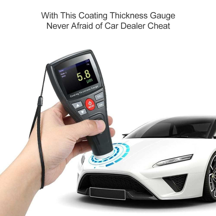 BENETECH GT2100 Digital Anemometer Coating Thickness Gauge Color Screen Car Paint Thickness Tester Meter - Coating Thickness Gauge by BENETECH | Online Shopping UK | buy2fix