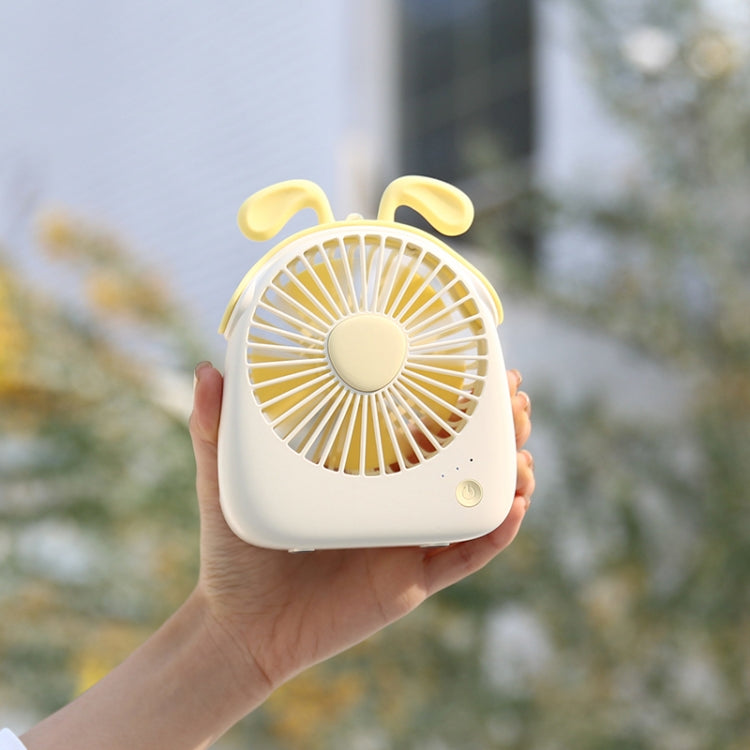 WT-F14 1200 mAh Dog Shape Mini Portable Fan with 3 Speed Control(White) - Consumer Electronics by buy2fix | Online Shopping UK | buy2fix
