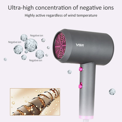 VGR V-400 Household Negative Ion Hair Dryers with 2 Gear Adjustment, Plug Type: EU Plug - Home & Garden by VGR | Online Shopping UK | buy2fix