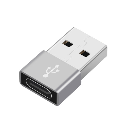 HAWEEL USB-C / Type-C Female to USB 2.0 Male Aluminum Alloy Adapter, Support Charging & Transmission Data - Type-C Adapter by buy2fix | Online Shopping UK | buy2fix