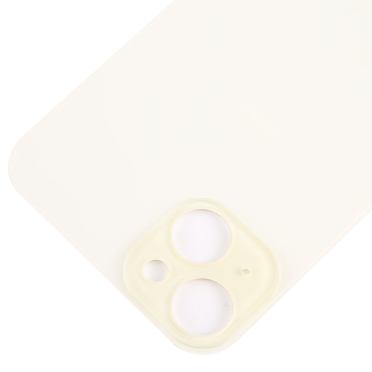 For iPhone 15 Plus Glass Battery Back Cover(Yellow) -  by buy2fix | Online Shopping UK | buy2fix
