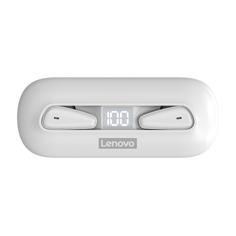Lenovo LivePods XT95 Ultra-thin Portable Wireless Bluetooth 5.0 Earphones with Charging Box (White) - Bluetooth Earphone by Lenovo | Online Shopping UK | buy2fix
