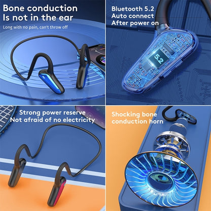 M-D8 IPX5 Waterproof Bone Passage Bluetooth Hanging Ear Wireless Earphone (Blue) - Bluetooth Earphone by buy2fix | Online Shopping UK | buy2fix