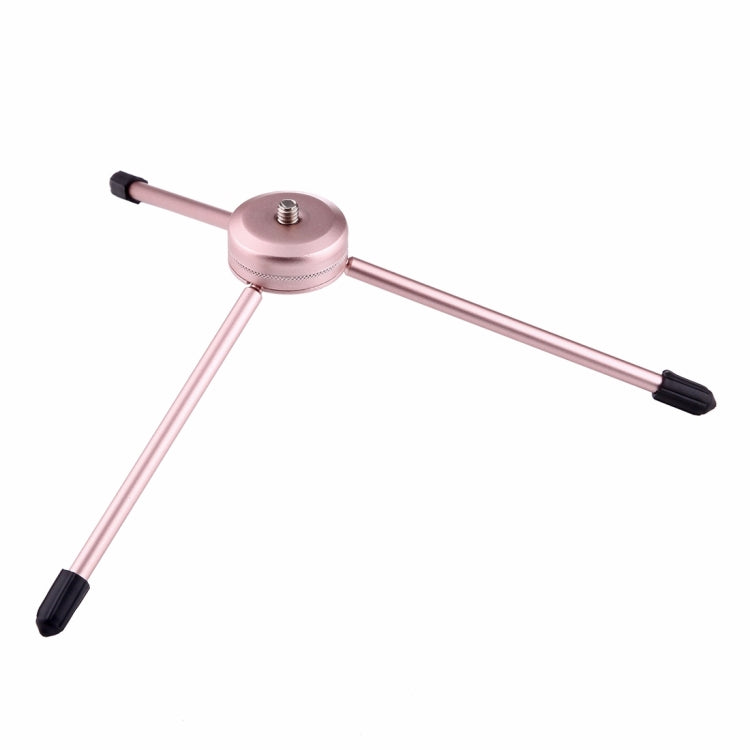Multi-function Aluminum Alloy Tripod Mount Holder Stand , for iPad, iPhone, Samsung, Lenovo, Sony and other Smartphones & Tablets & Digital Cameras(Rose Gold) - Desktop Holder by buy2fix | Online Shopping UK | buy2fix