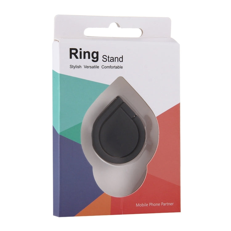 Universal 360 Degree Rotation Drops of water Style Ring Phone Holder Stand(Black) - Ring Holder by buy2fix | Online Shopping UK | buy2fix
