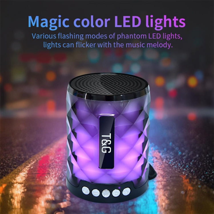 T&G TG155 Bluetooth 4.2 Mini Portable Wireless Bluetooth Speaker with Colorful Lights(Blue) - Mini Speaker by T&G | Online Shopping UK | buy2fix