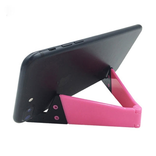 V Shape Universal Mobile Phone Tablet Bracket Holder (Pink) - Desktop Holder by buy2fix | Online Shopping UK | buy2fix