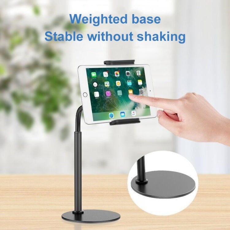 ZM-15 Rotatable Aluminum Alloy Desktop Stand Lazy Stand for 4.7-12.9 inch Mobile Phones / Tablets(Black) - Desktop Holder by buy2fix | Online Shopping UK | buy2fix