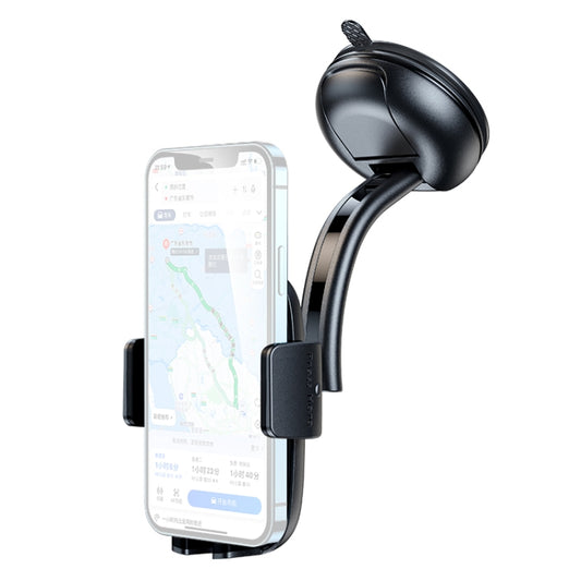 USAMS ZJ063 Car Center Console Retractable Phone Holder for 4.7-7.2 inch Mobile Phones (Black) - In Car by USAMS | Online Shopping UK | buy2fix