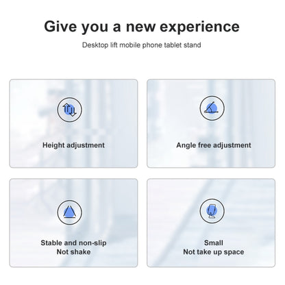 WK WA-S36 Liftable Aluminum Alloy Desktop Mobile Phones and Tablet Computers Stand (Black) - Desktop Holder by WK | Online Shopping UK | buy2fix